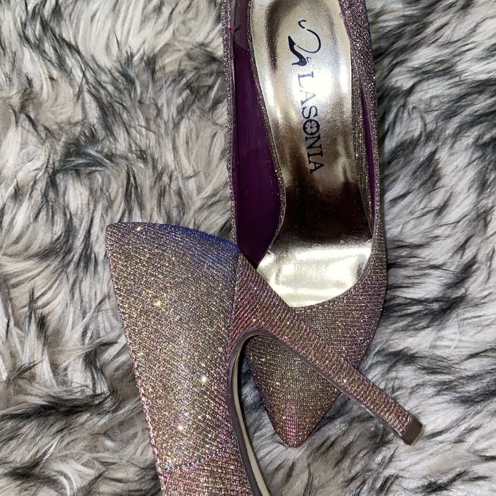 Well Worn Women's Glitter Heels